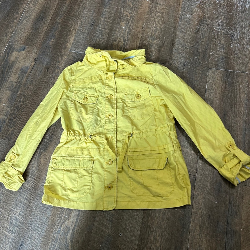 Daughters of the Liberation Utility Anorak Jacket Yellow Anthropologie Small 4